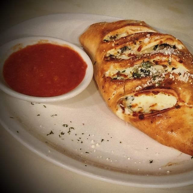 Chicken Florentine Stromboli.