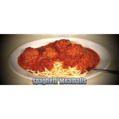 Spaghetti with Meat Sauce or Marinara.