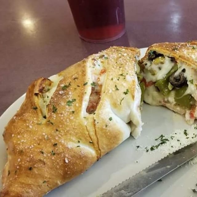 Spinach & Feta Calzone.