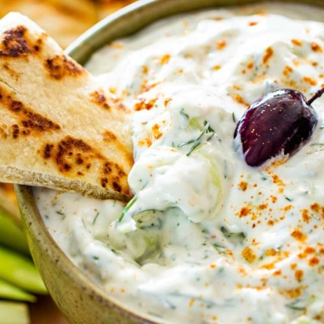 Tzatziki with Pita Bread.