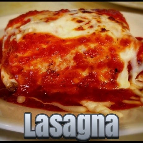 Lasagna With Salad.